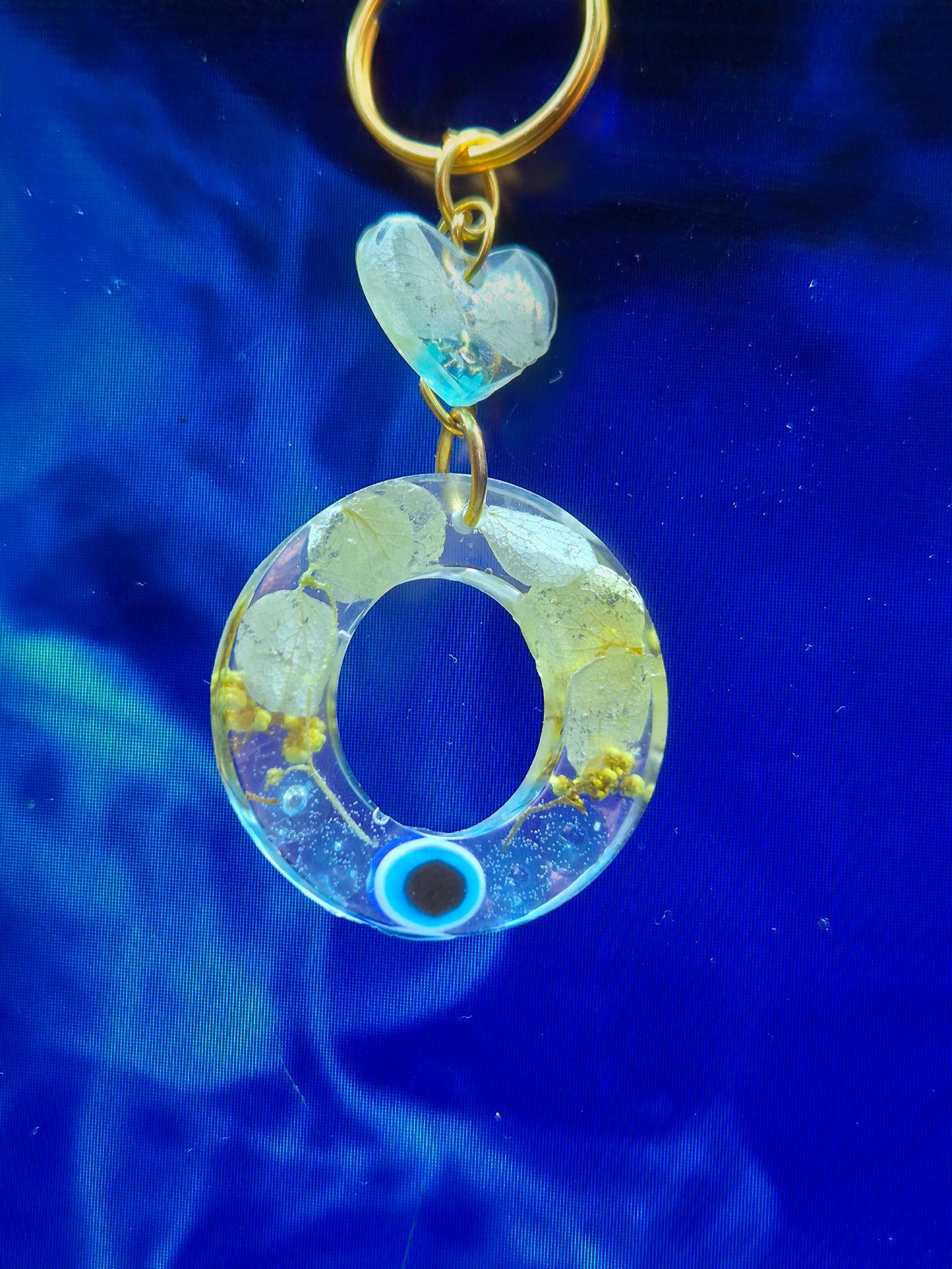 Evil Eye Resin Keychain — Handcrafted Keychain by Dastaan India